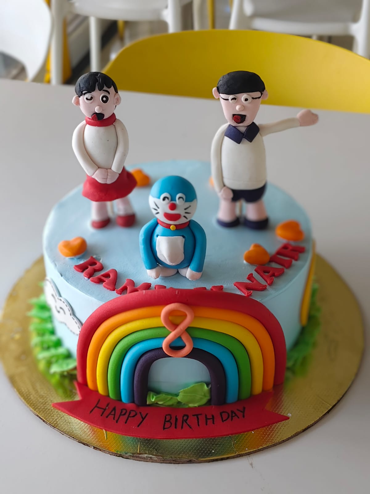 Doraemon Rainbow Cake