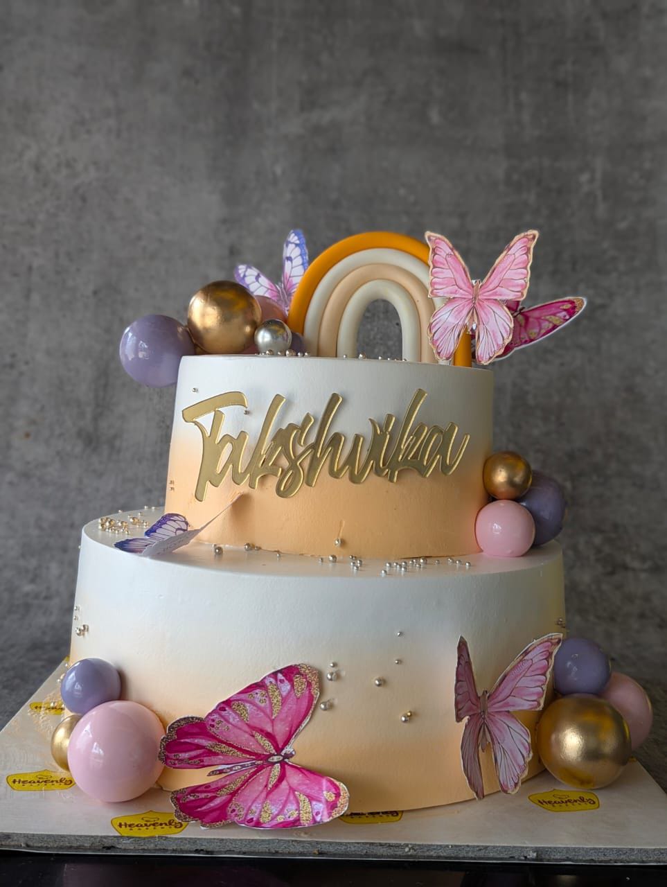 Butterfly Rainbow Cake 🌈