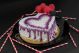 Creamy Heart Shape Black Currant Cake